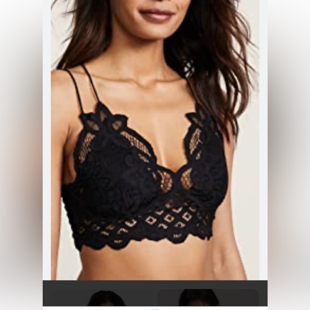 Black Adella Bralette Free People